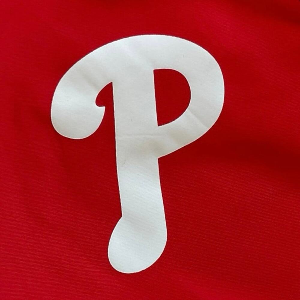 Philadelphia Phillies Men's Windbreaker Jacket, Navy Blue and Red - Size 2XL - Picture 9 of 9